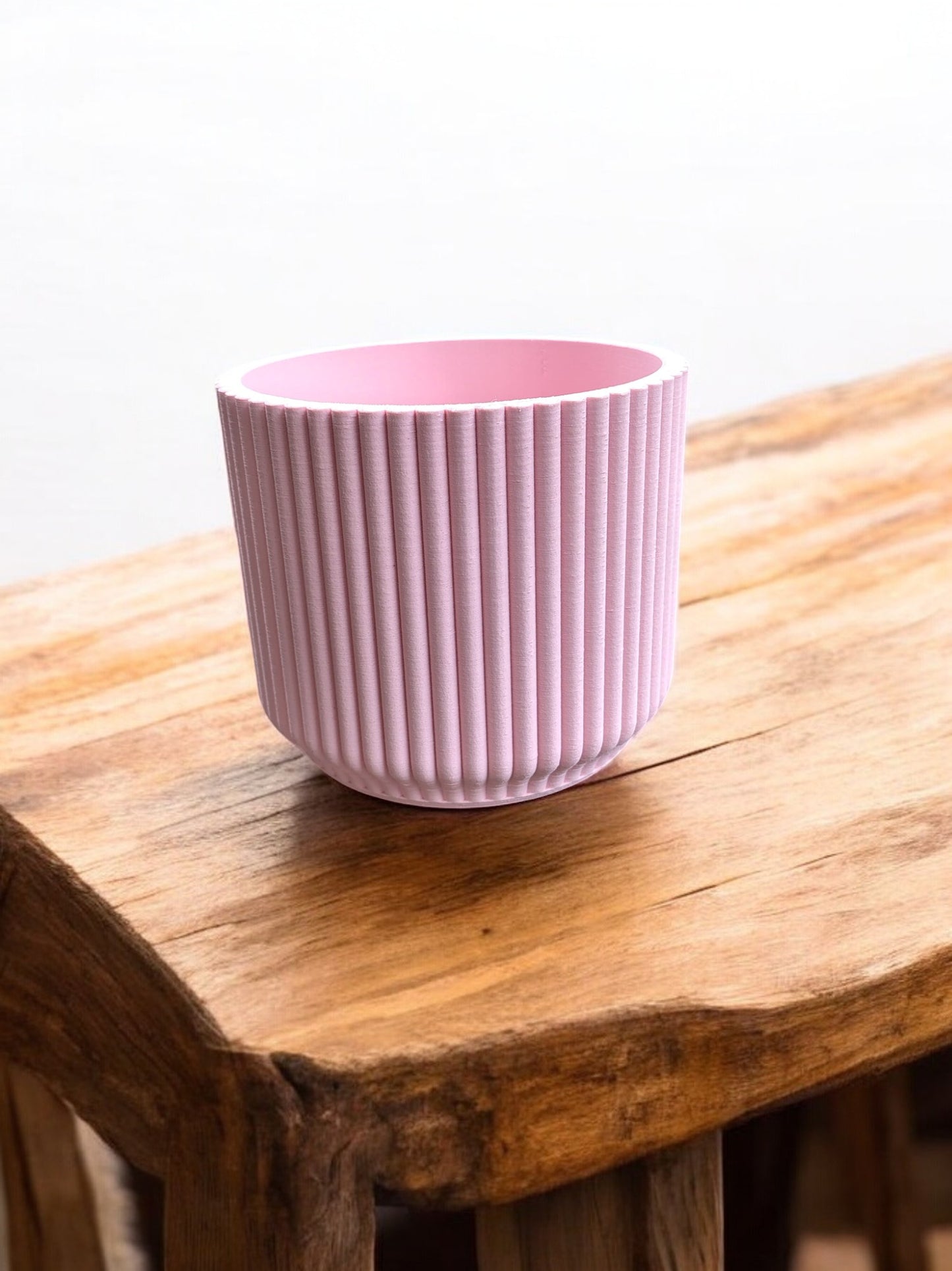Elegant Ribbed Planter