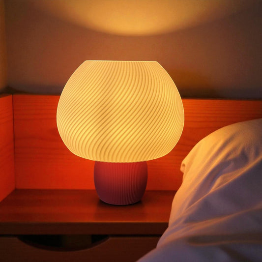 Rippled Mushroom Lamp
