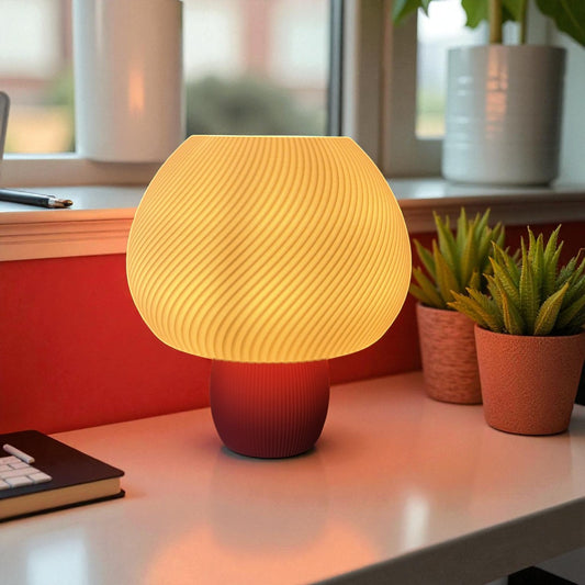 Rippled Mushroom Lamp