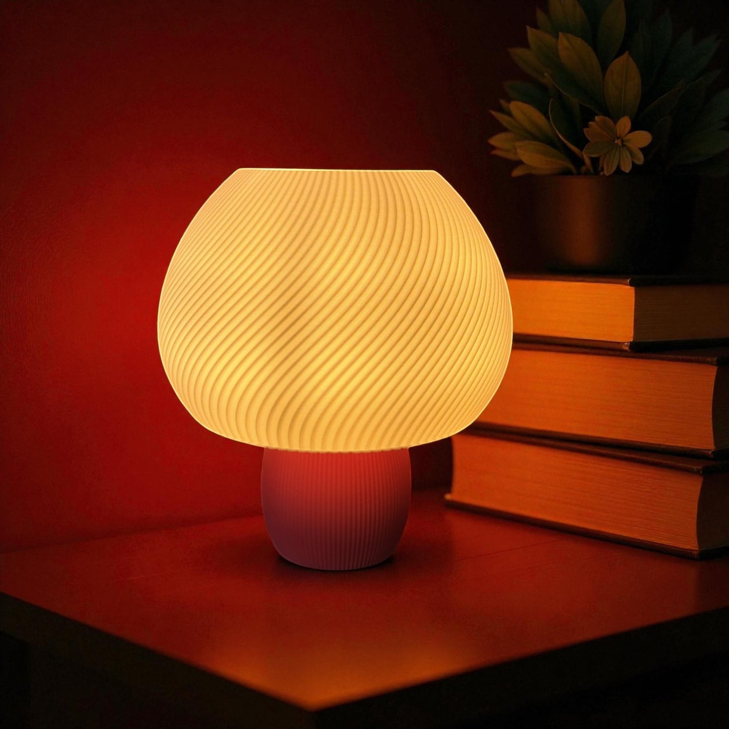 Rippled Mushroom Lamp