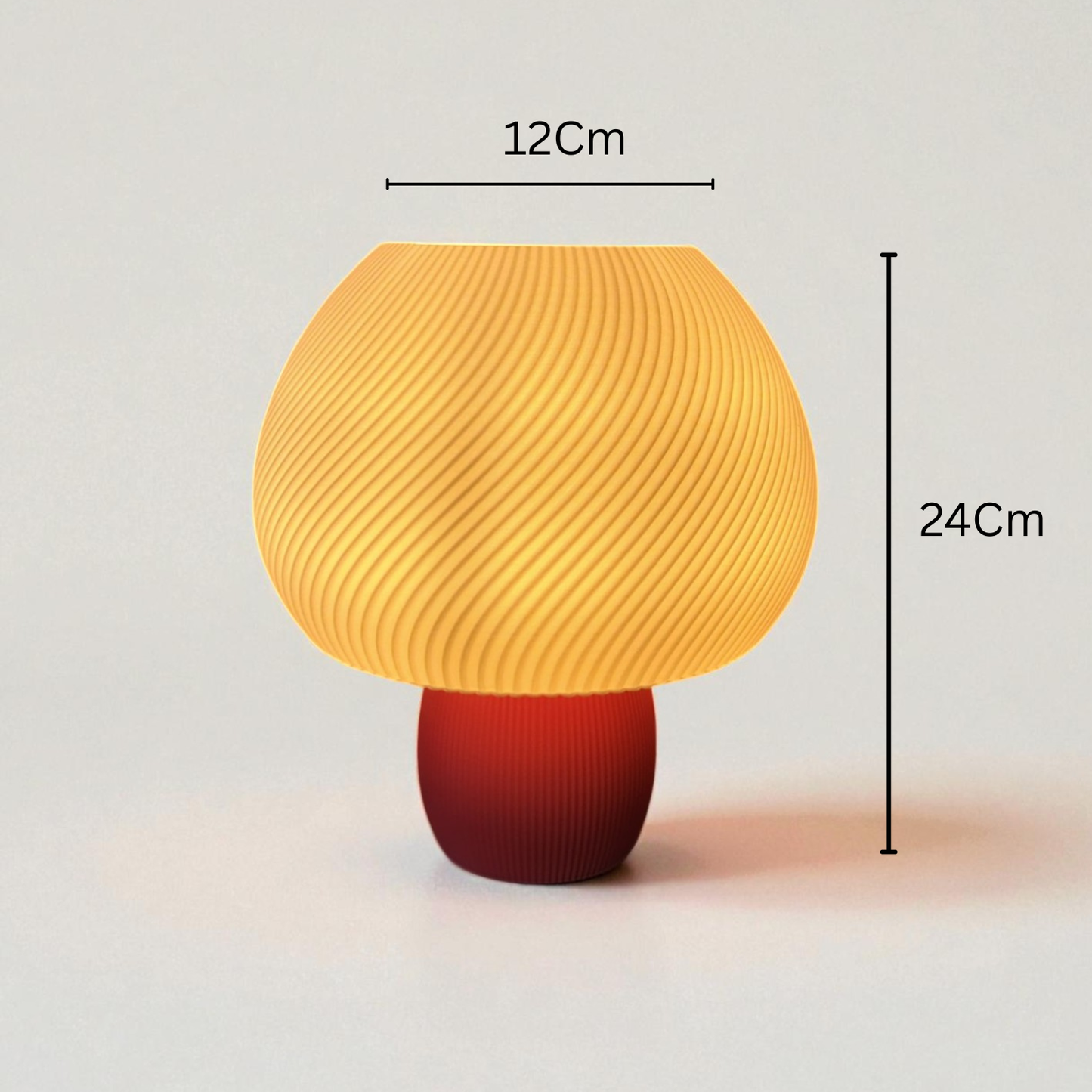 Rippled Mushroom Lamp