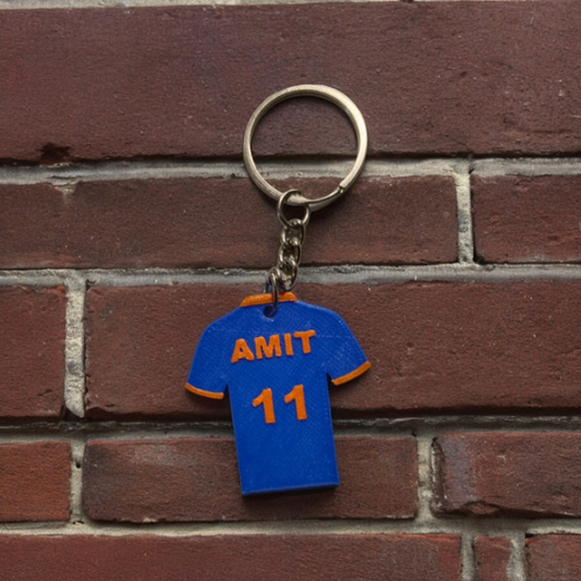India Jersey Keychain (With Customized Name and Jersey Number)