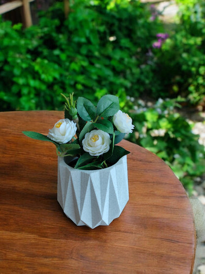 Diamond Cut Geometric Planter