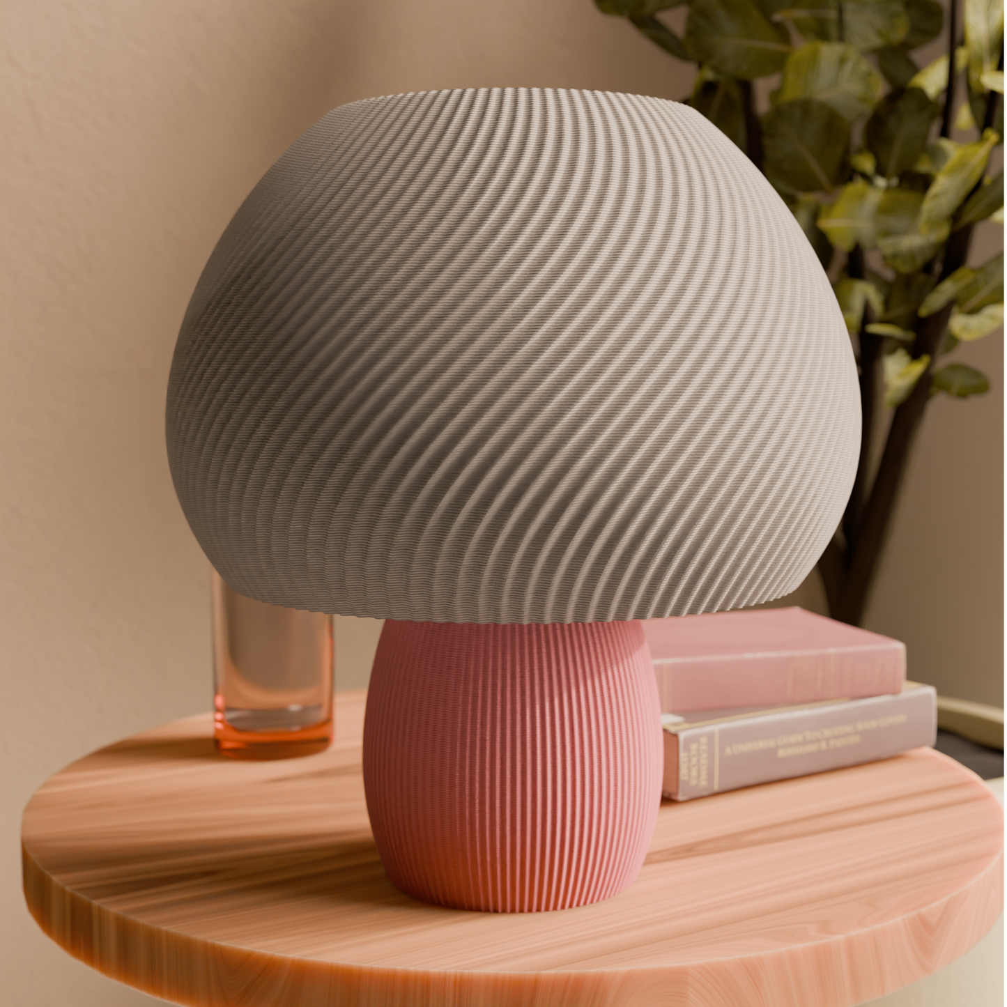 Rippled Mushroom Lamp